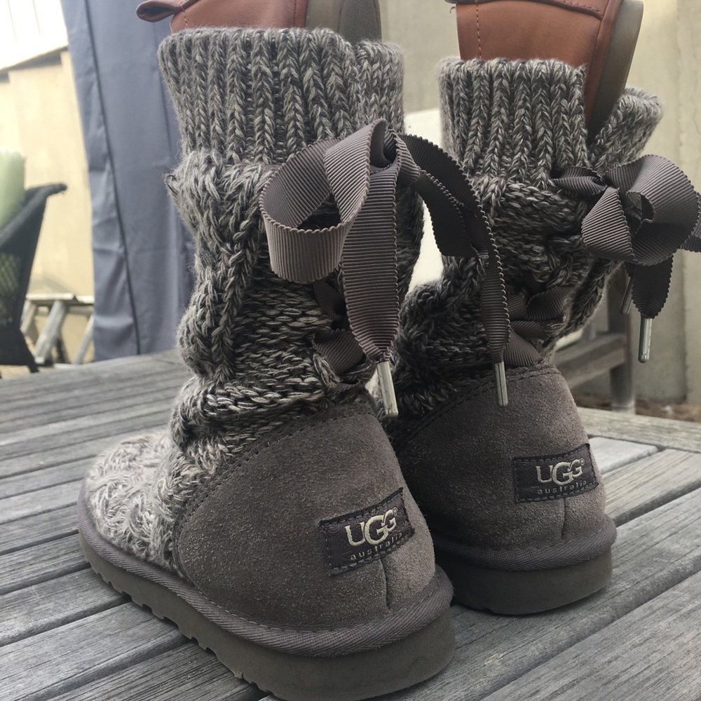 UGG Bailey Bow Knitted Boots
